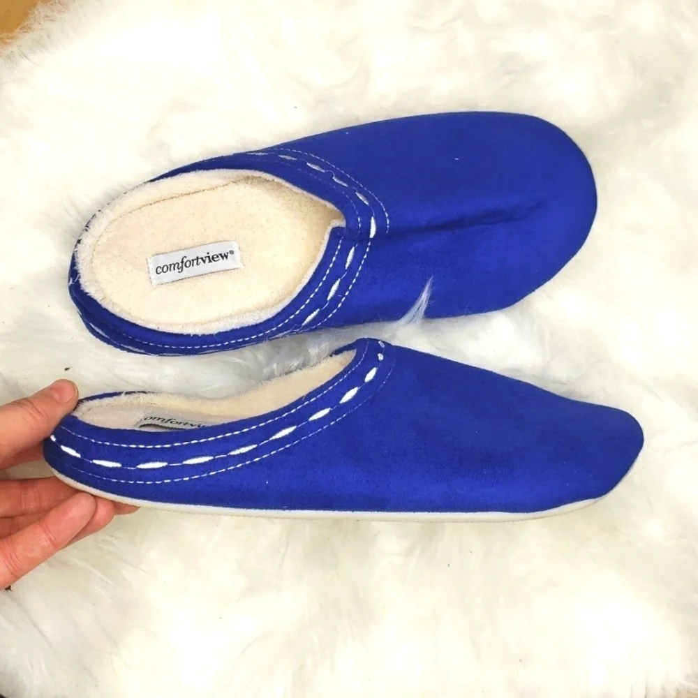 Comfortview The Stitch Clog Slipper  L WIDE 8W 9W 8-9 WIDE - Picture 6 of 8